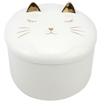 Pote baixo P gato decorativo