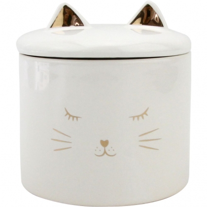 Pote P gato decorativo