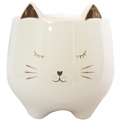 Cachepot gato M decorativo