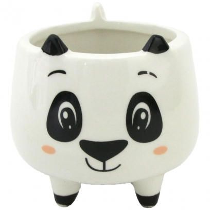 Mini cachepot panda decorativo