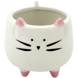 Mini cachepot gato decorativo