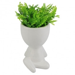 Vaso Bob com Planta Plástica