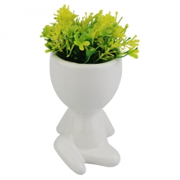 Vaso Bob com Planta Plástica