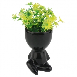 Vaso Bob com Planta Plástica