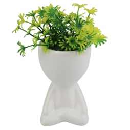 Vaso Bob com Planta Plástica