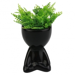 Vaso Bob com Planta Plástica