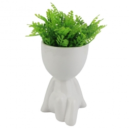 Vaso Bob com Planta Plástica