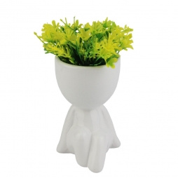 Vaso Bob com Planta Plástica