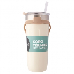 Copo com Canudo e Pegador 700ml