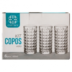 Kit 6 Copos 300ml