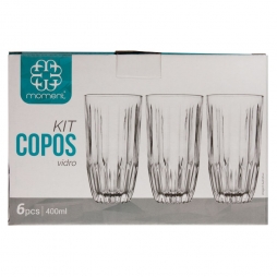 Kit 6 Copos 400ml