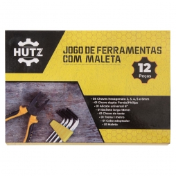 Jogo de ferramentas com maleta 12 pcs