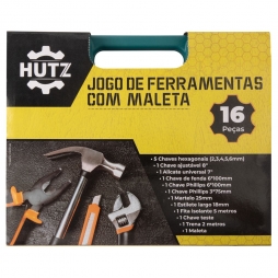 Jogo de ferramentas com maleta 16 pcs