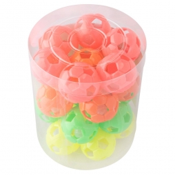 Brinquedo Bola Plástica - Pote 24 Peças
