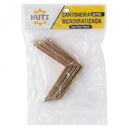 Kit 10 Cantoneiras Bicromatizadas