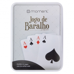 Jogo de Baralho com Caixa